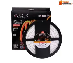 ACK AS03-00608 10W/mt 12V Neon Hortum Led Amber Işık IP65